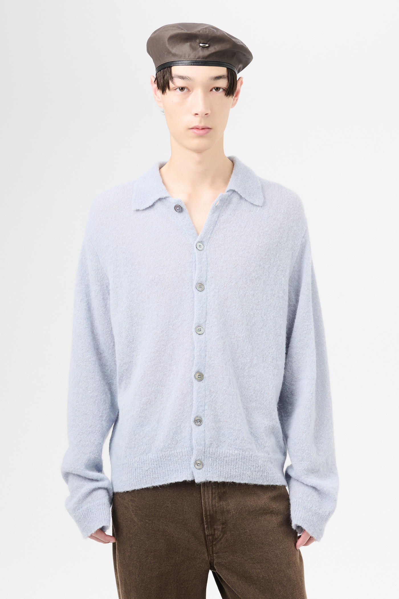 Our Legacy - Evening Polo Livid Blue Fuzzy Alpaca