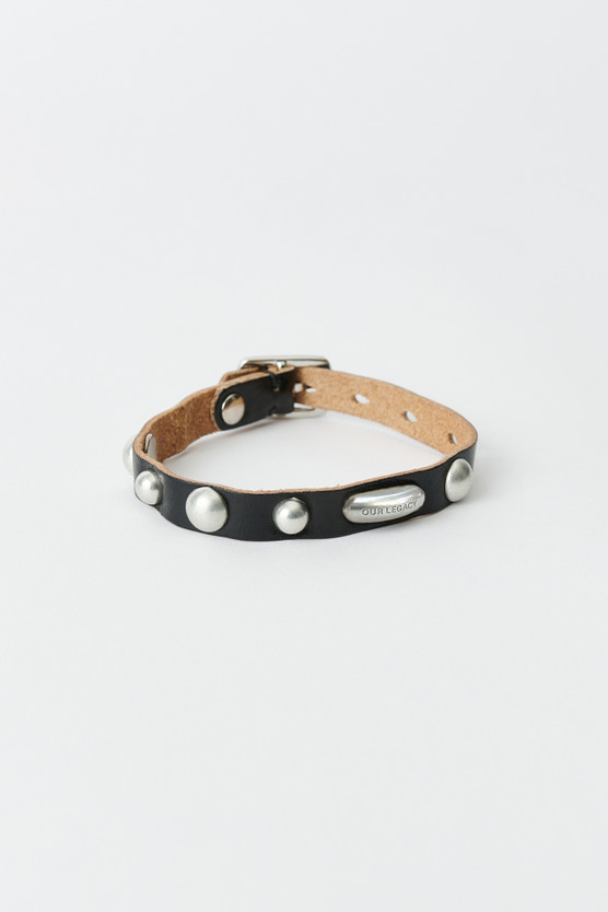 Our Legacy - Super Slim Bracelet Deep Black Leather