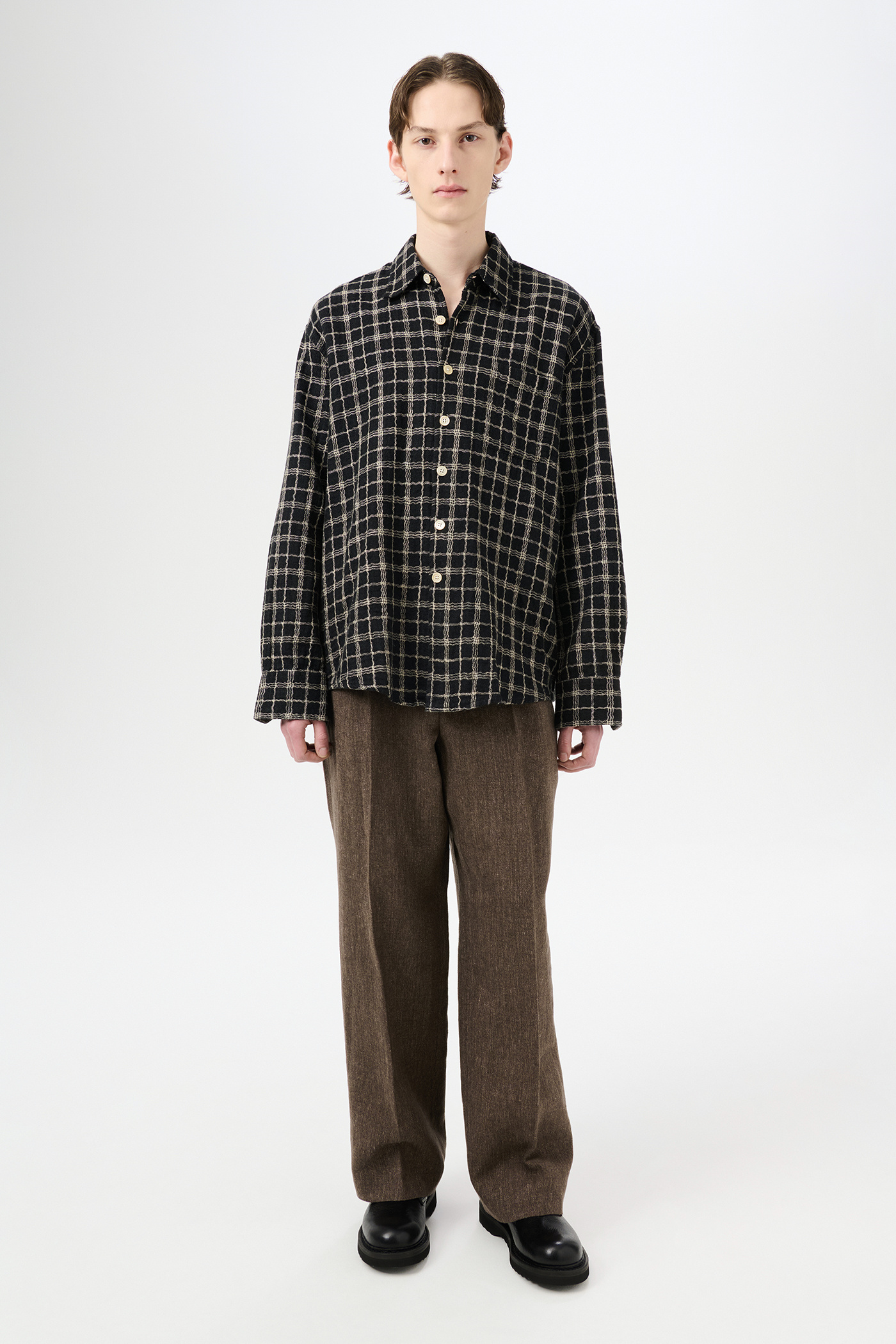 Our Legacy - Above Shirt Black Fishnet Cloth