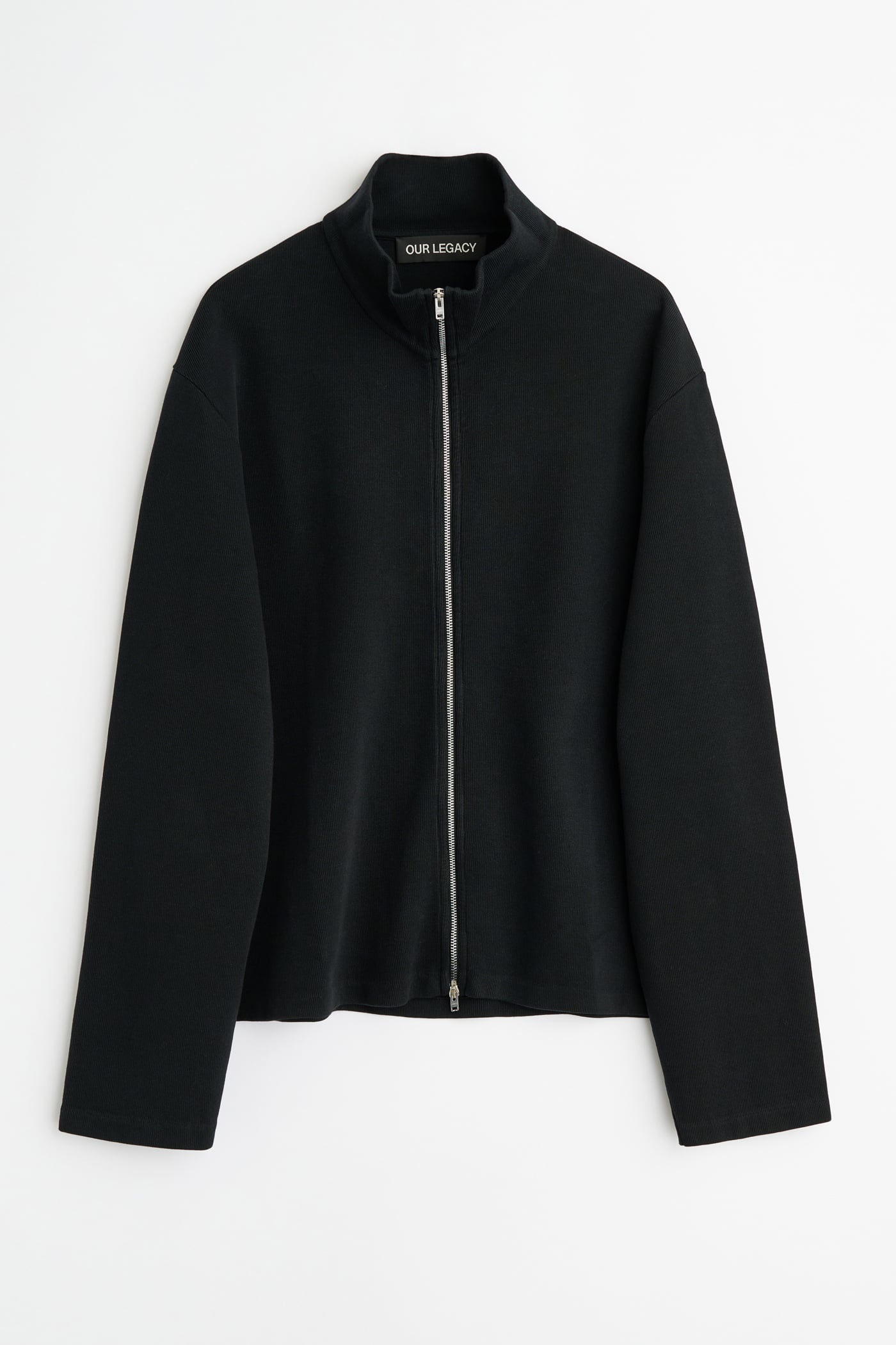 Our Legacy - Shrunken Fullzip Black Athletic Rib
