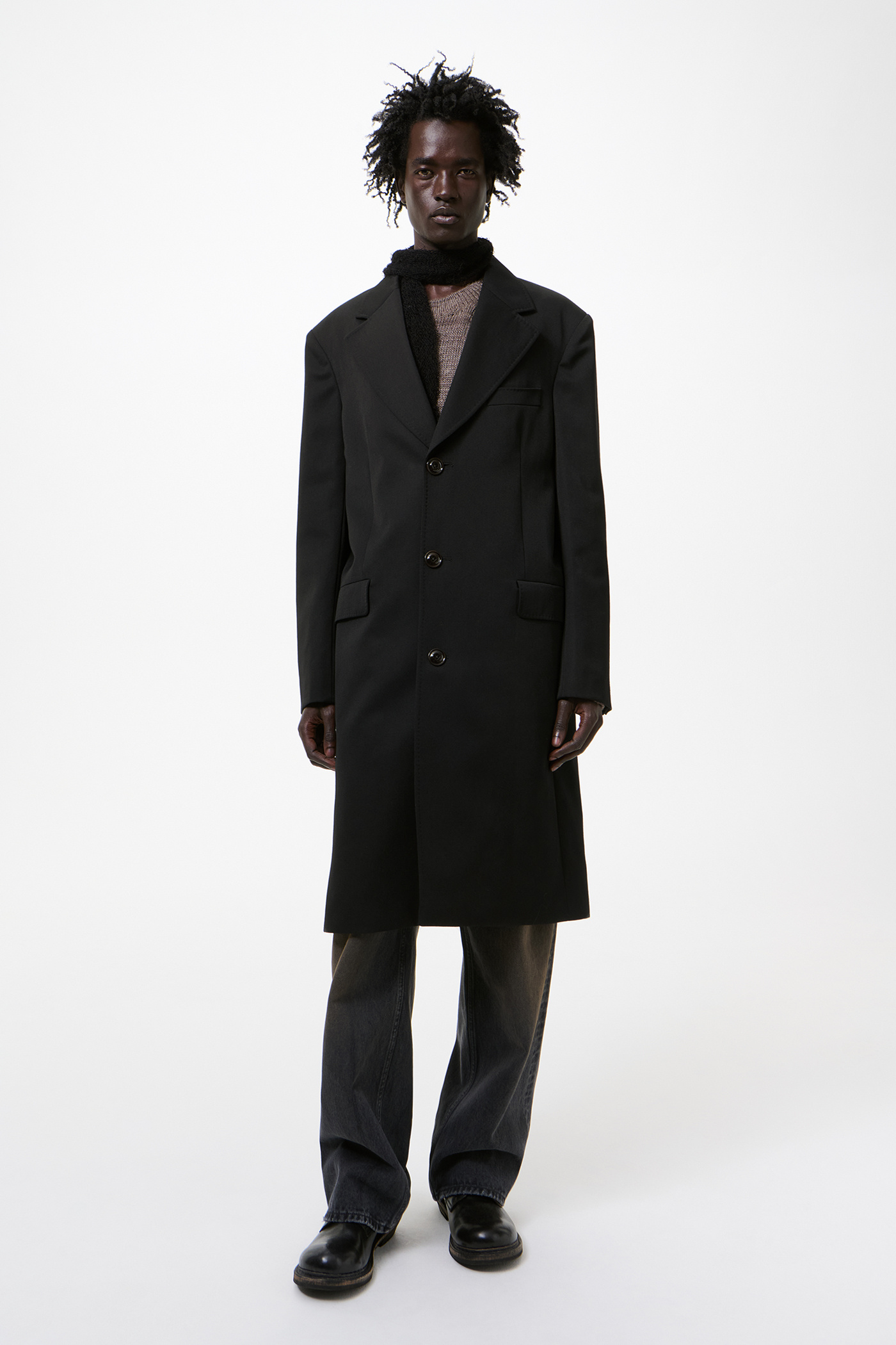 Our Legacy - Dolphin Coat Coarse Black Gabardine