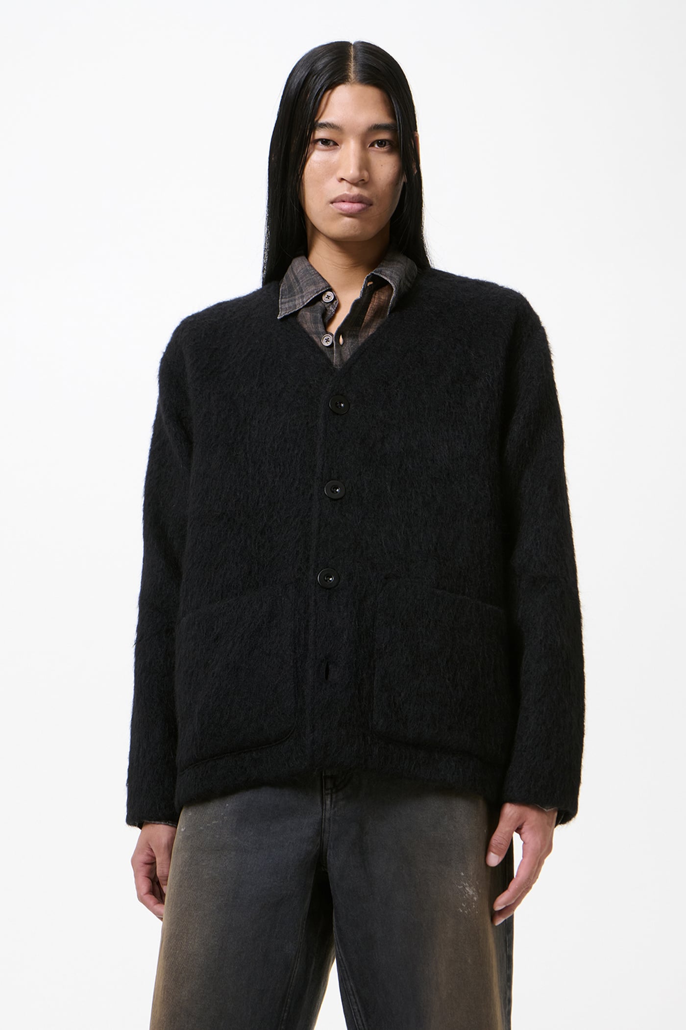 Our Legacy - Cardigan Black Mohair