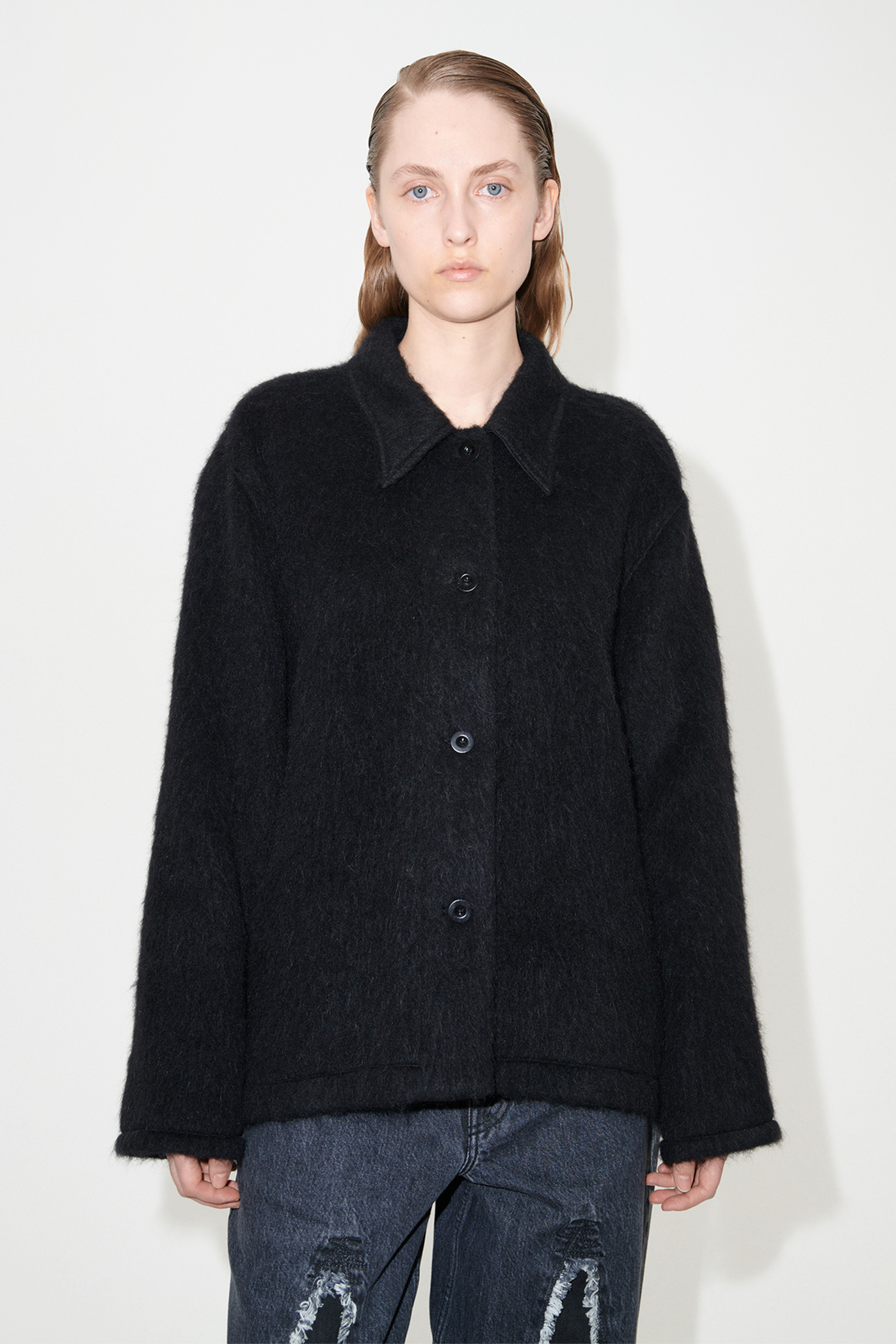 Our Legacy - Camp Cardigan Black Mohair