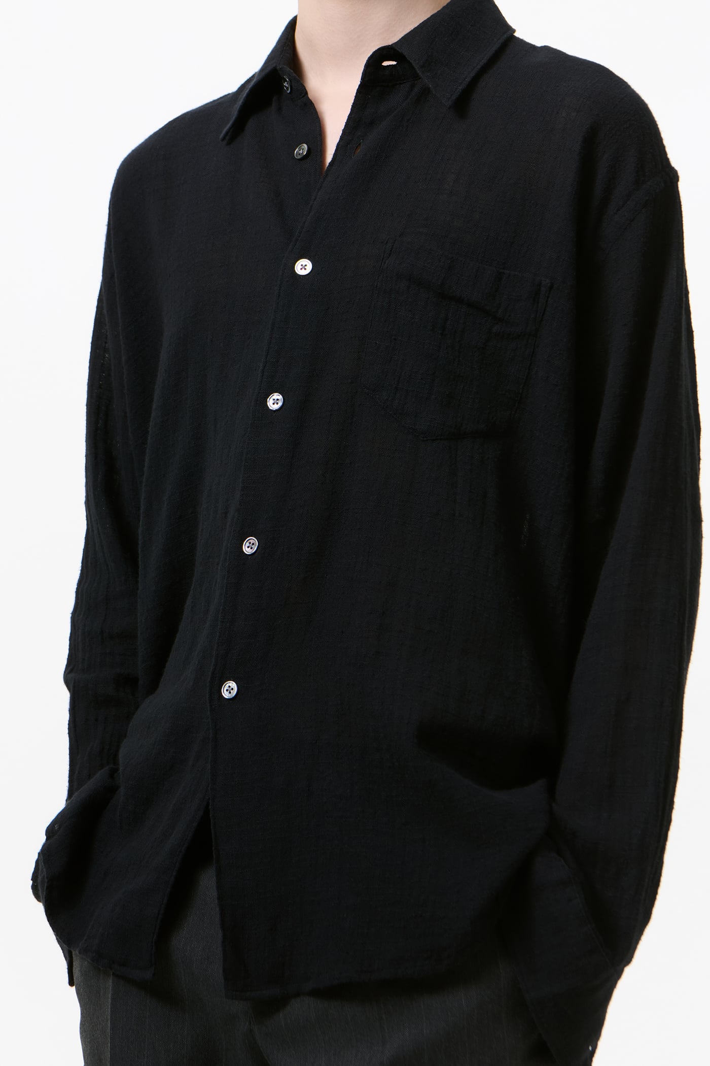 Our Legacy - Coco Shirt Washed Black Air Cotton