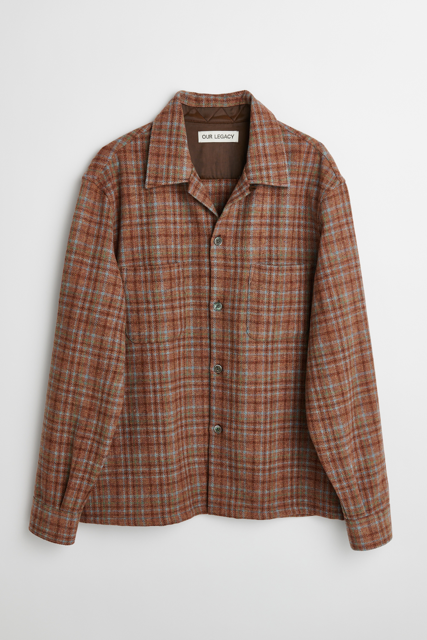 Our Legacy - Heusen Shirt Rust Check Country Wool