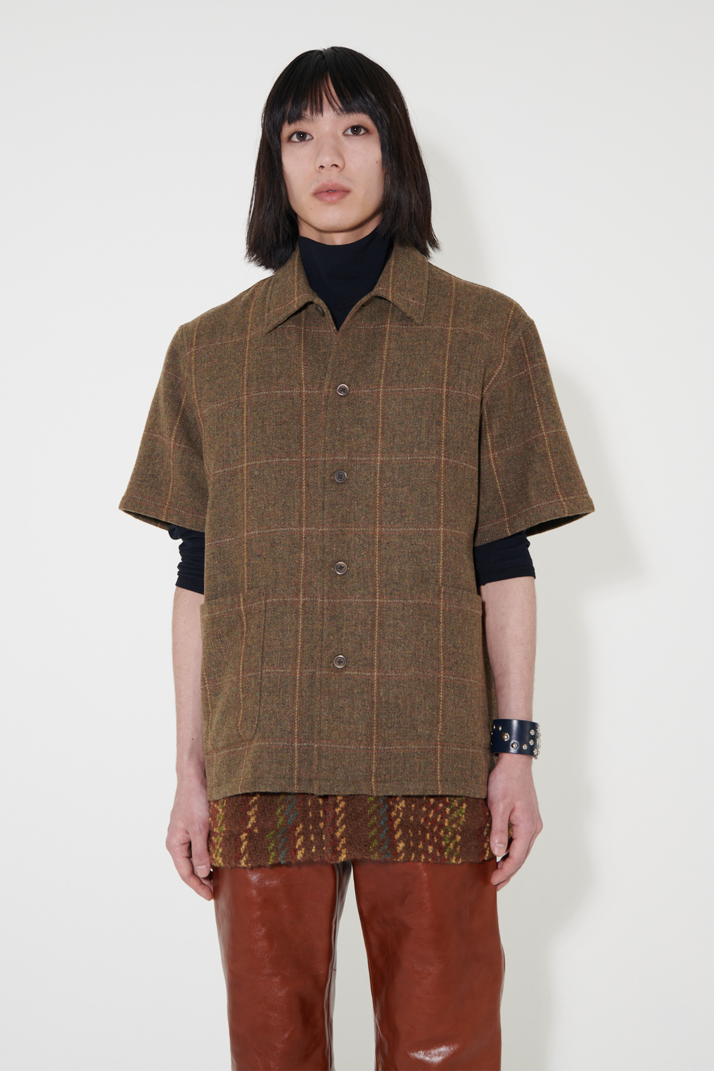 Our Legacy - Elder Shirt Shortsleeve Moor Check Country Wool