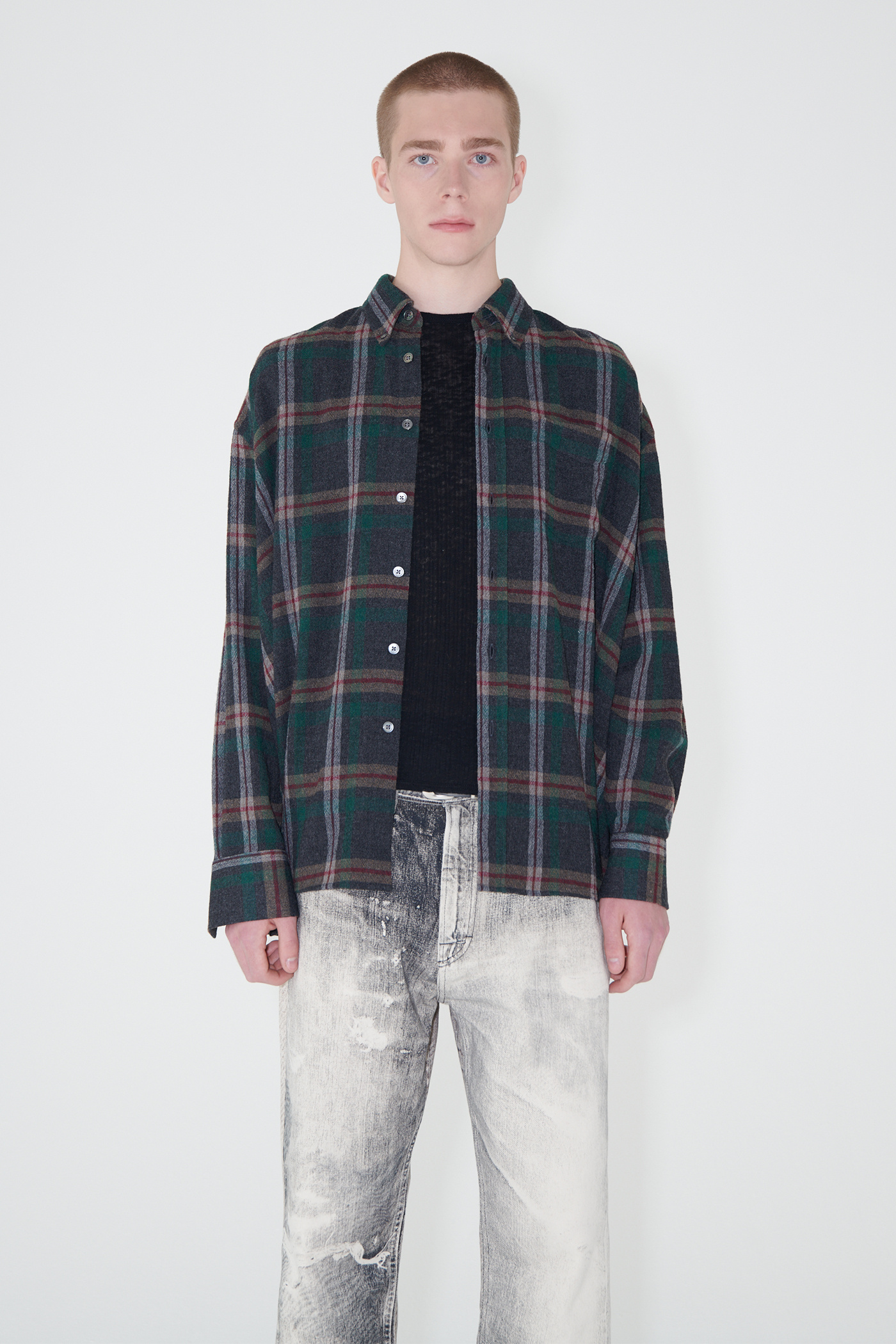 Our Legacy - Borrowed BD Shirt Green Pub Check