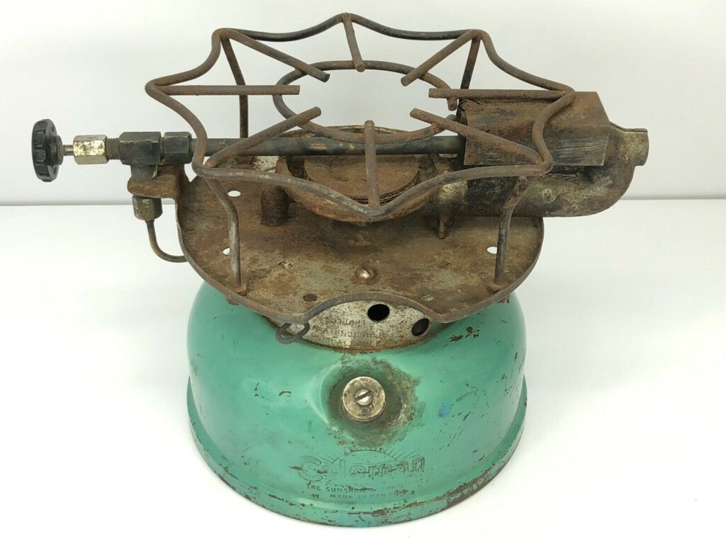 コールマン500カナダ1947年3月製シーフォームグリーンモデル - Outdoor Fan