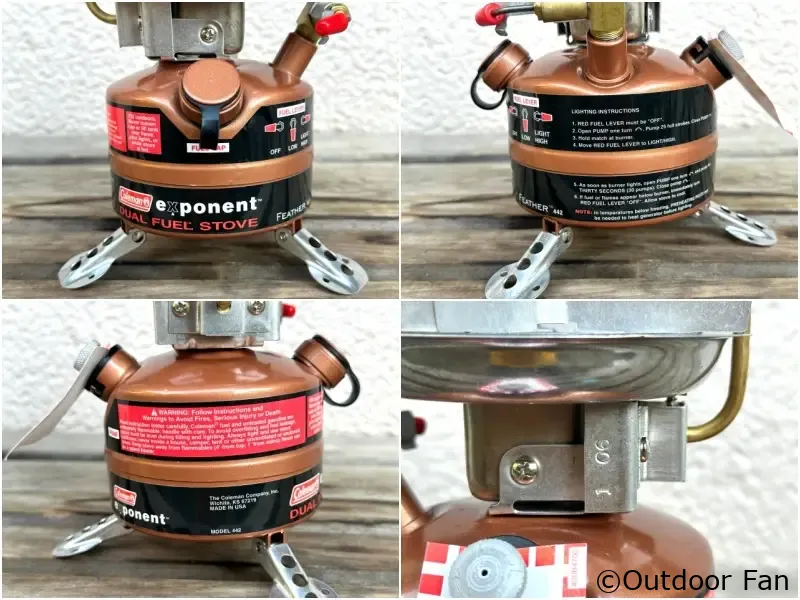 未点火元箱付き】コールマン 442 フェザーストーブ 1/06製 PEAK1 400の