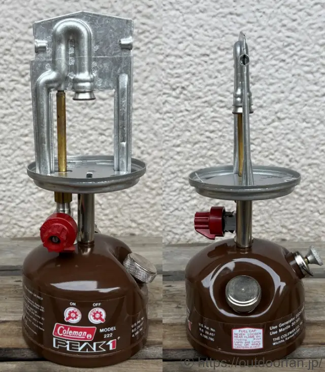 未点火元箱入り】コールマン 222 茶 1/84製 NOS ピークワンランタン G2