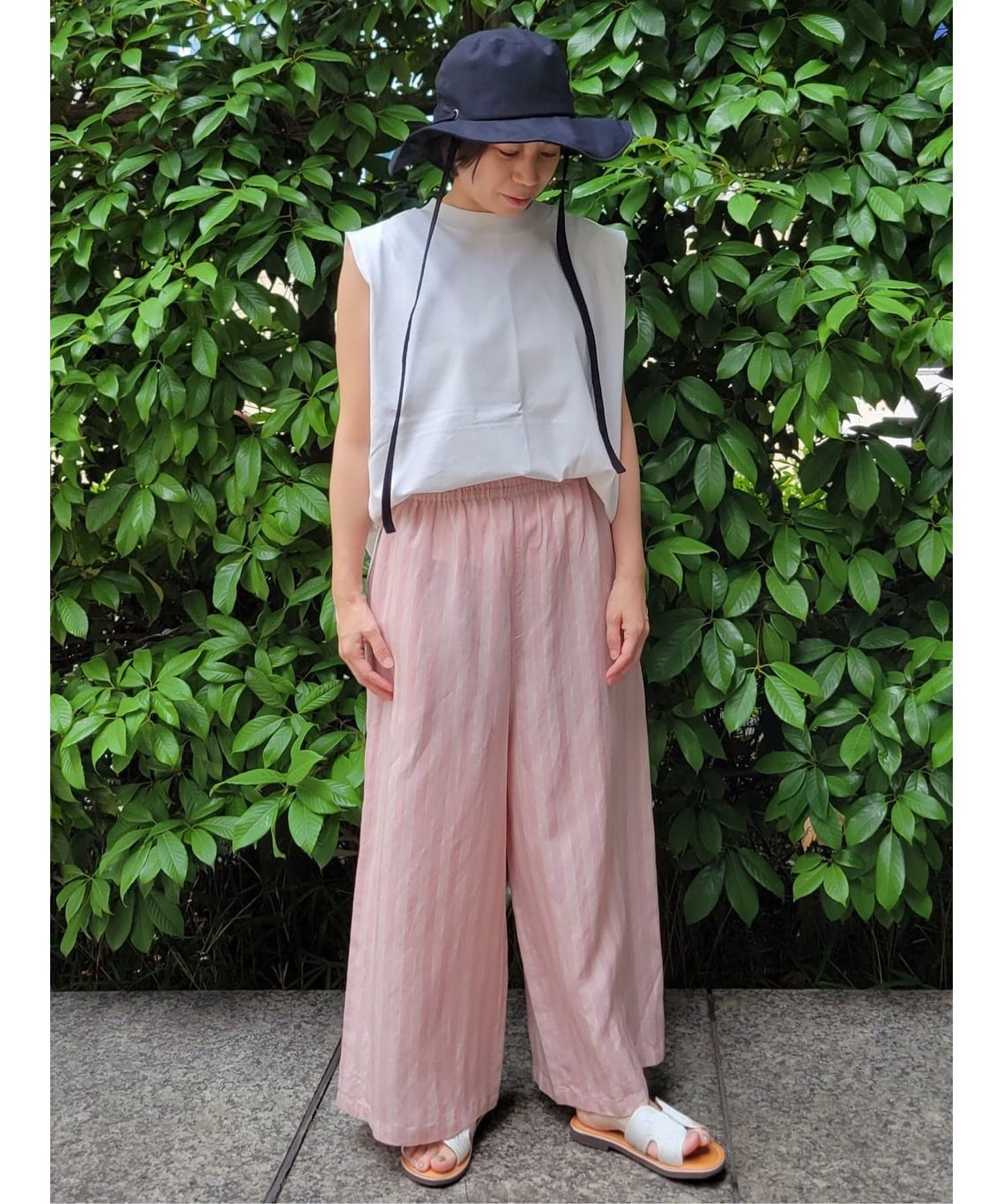 リヨセル麻ストライプパンツ】｜【ADIEU TRISTESSE(アデュートリステス