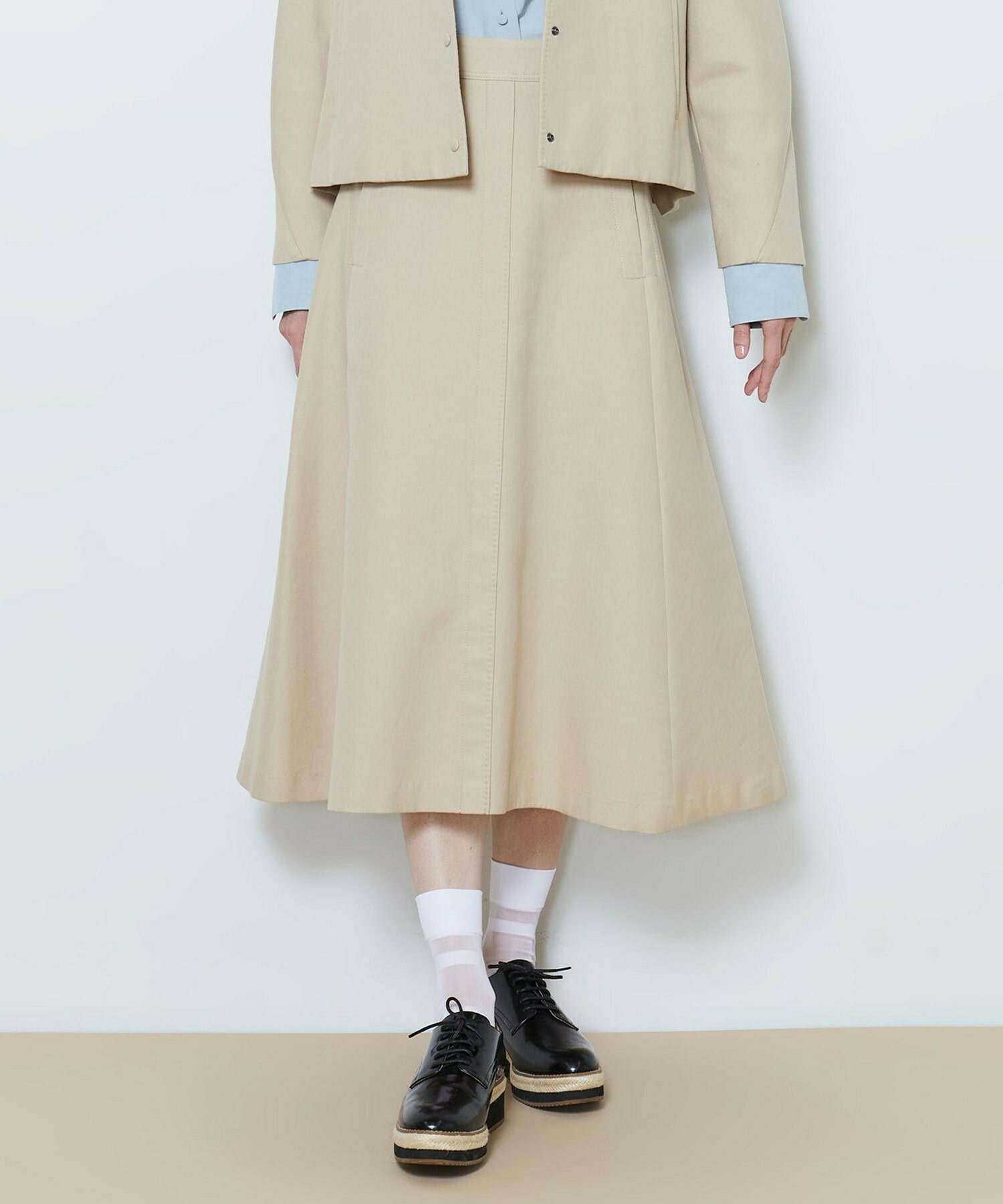 ツイル二重織スカート】｜【L'EQUIPE(レキップ)】｜BIGI OUTLET（ビギ