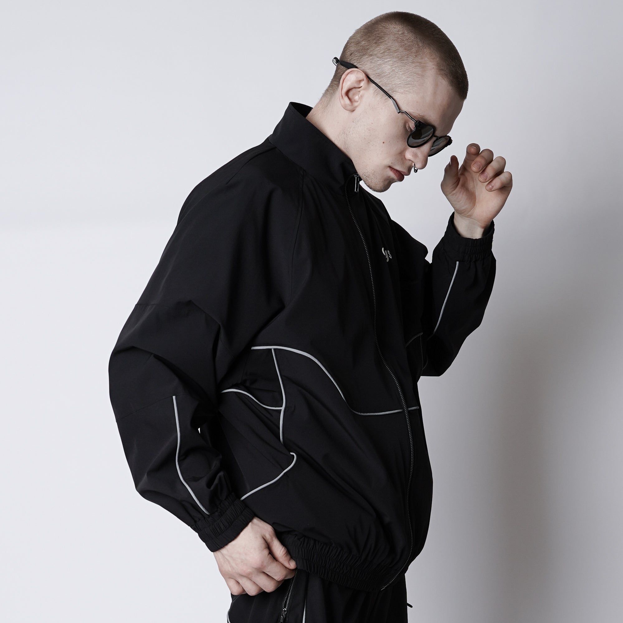 メンズ【ovys公式】ワークアウトナイロンライントラックジャケット