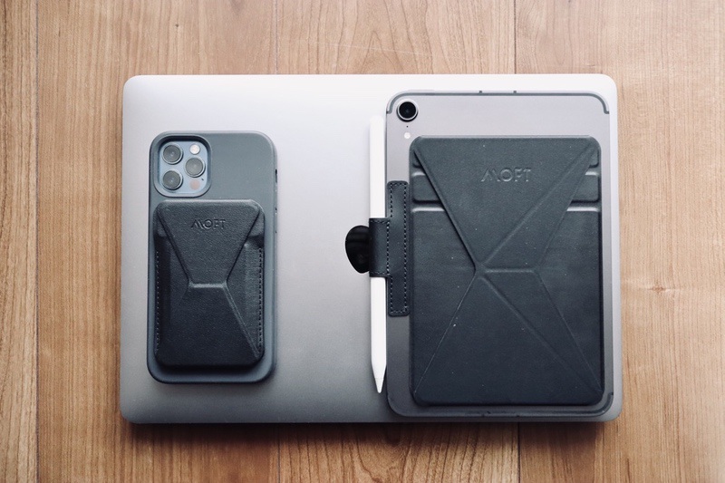 iPad mini 6には「MOFT Xスタンド」と「dripのペンフォルダー」の