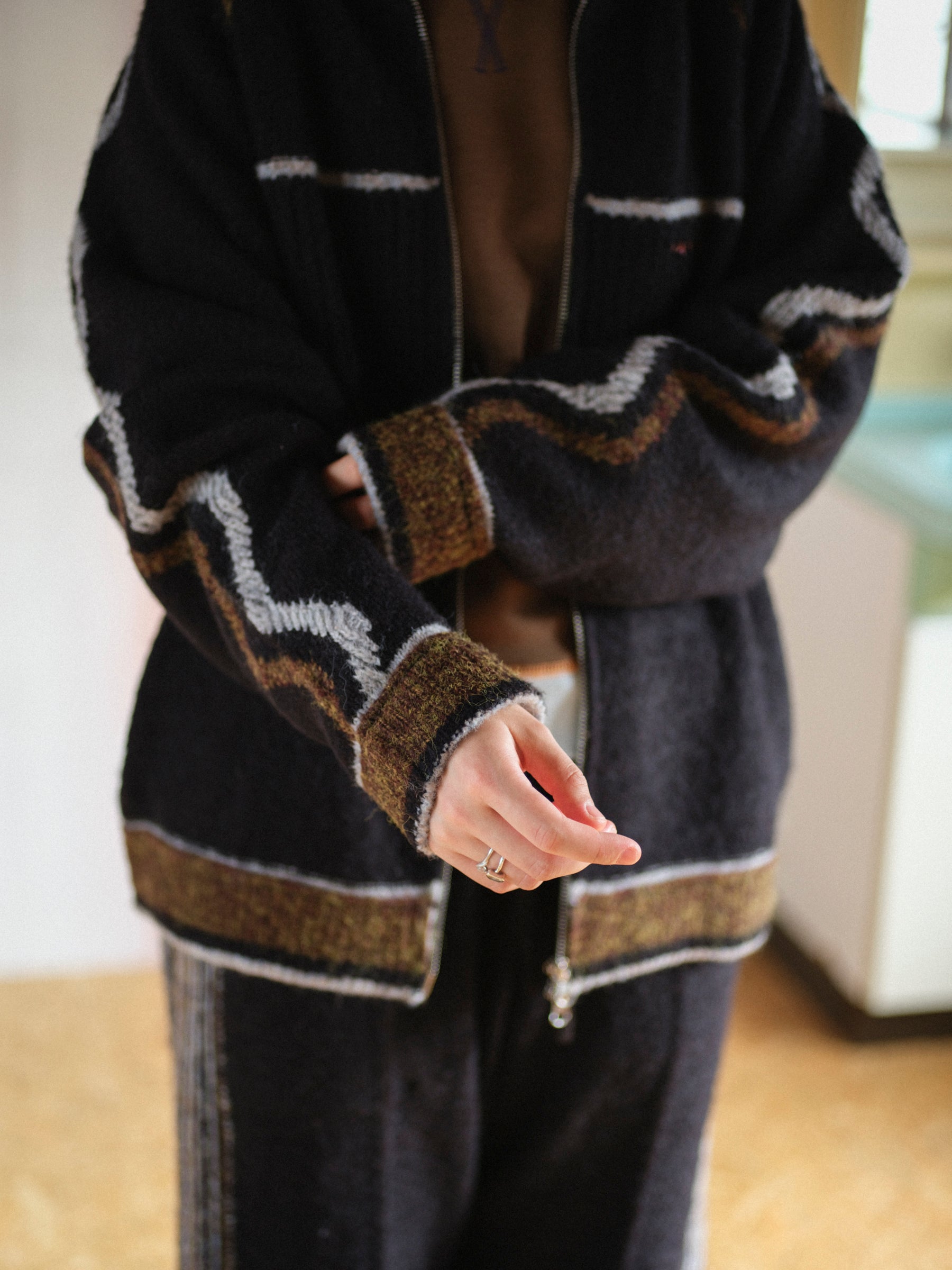 ホームウェアのニットトラックジャケット – pamm.officialstore