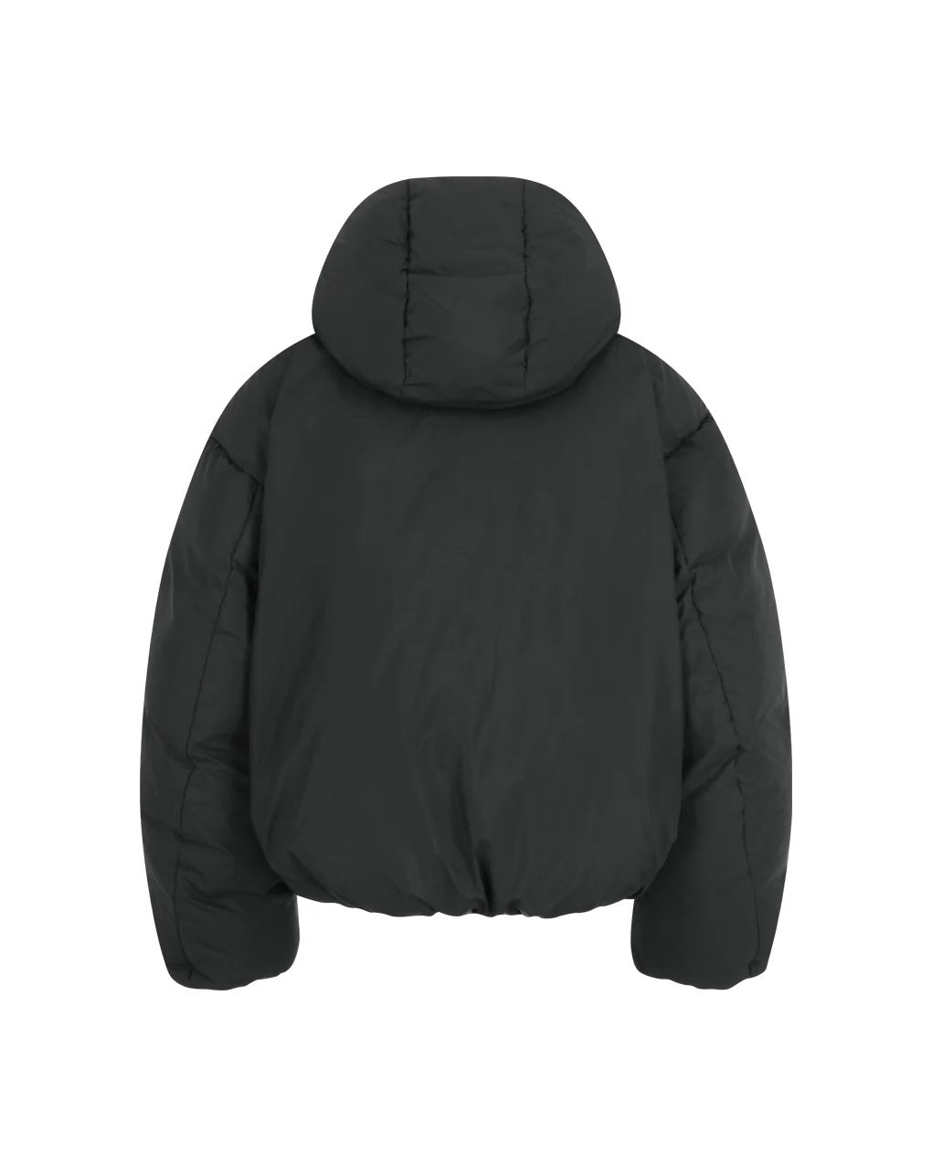 AMOMENTO】HOODED DOWN PUFFER - BLACK
