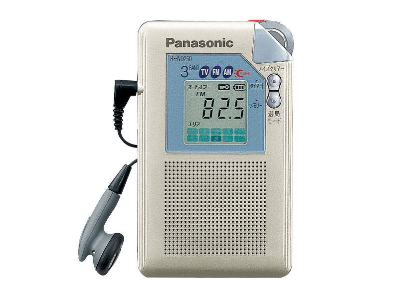 概要 TV（音声1～12ch）／FM／AM 3バンド通勤ラジオ RF