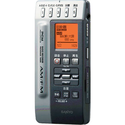 概要 ICレコーダー（ポータブルラジオレコーダー） ICR-RS110M(S