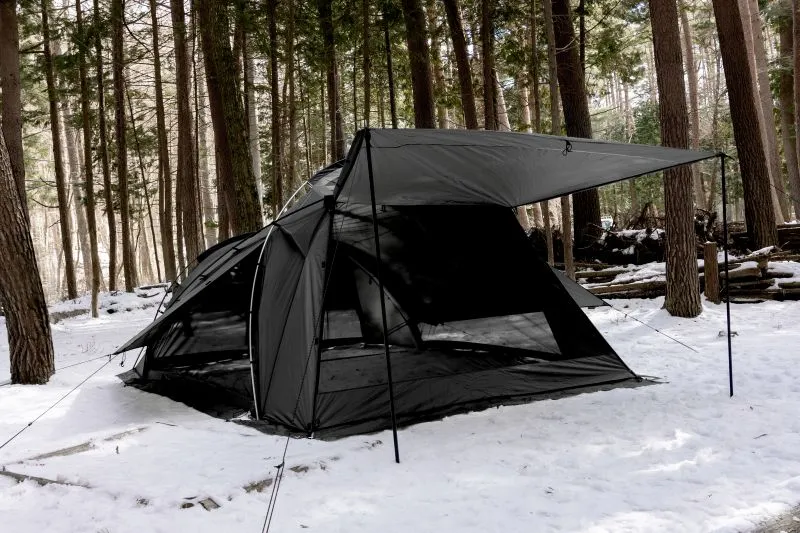 新色ブラック】TOKYO CRAFTS テンビ シェルター ｜時短設営で開放感