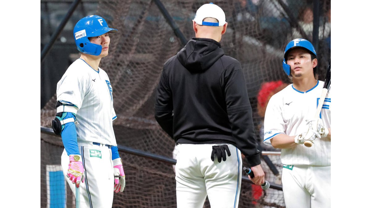 日本ハム】清宮幸太郎が4種のバットで打撃練習「いろんなバット振って