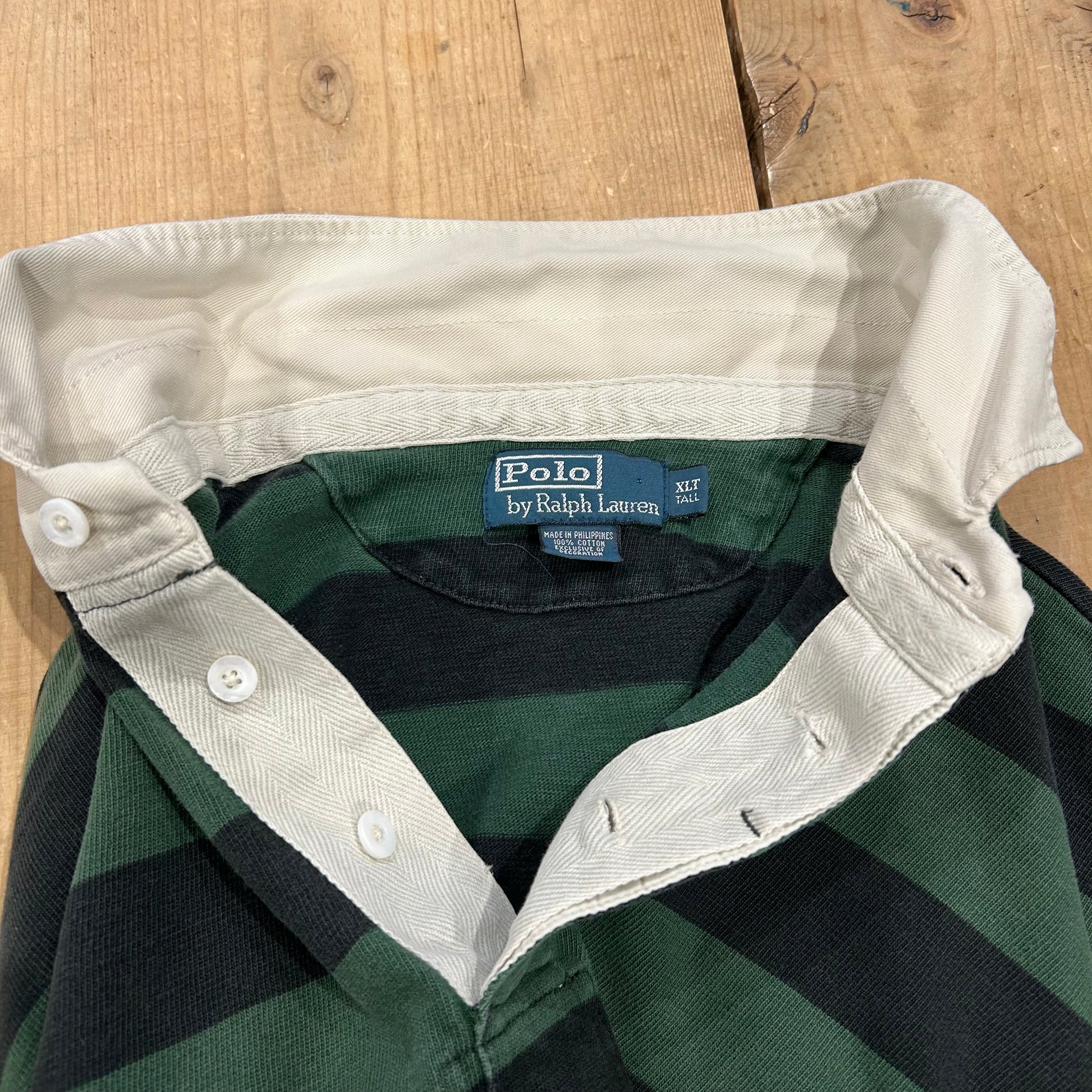 00's Polo Ralph Lauren ラルフローレン ラガーシャツ ボーダー (XLT