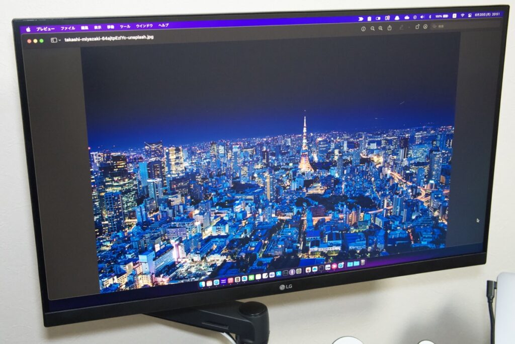 LG4Kモニター｜27UL850-Wを購入｜Type-Cケーブル1本で接続が便利