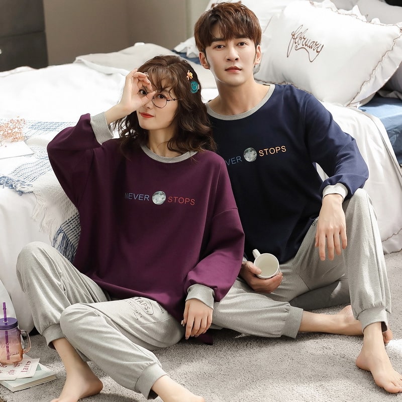 ペアルック/お揃いルームウェア ペア パジャマ 男女セット｜ペアルック