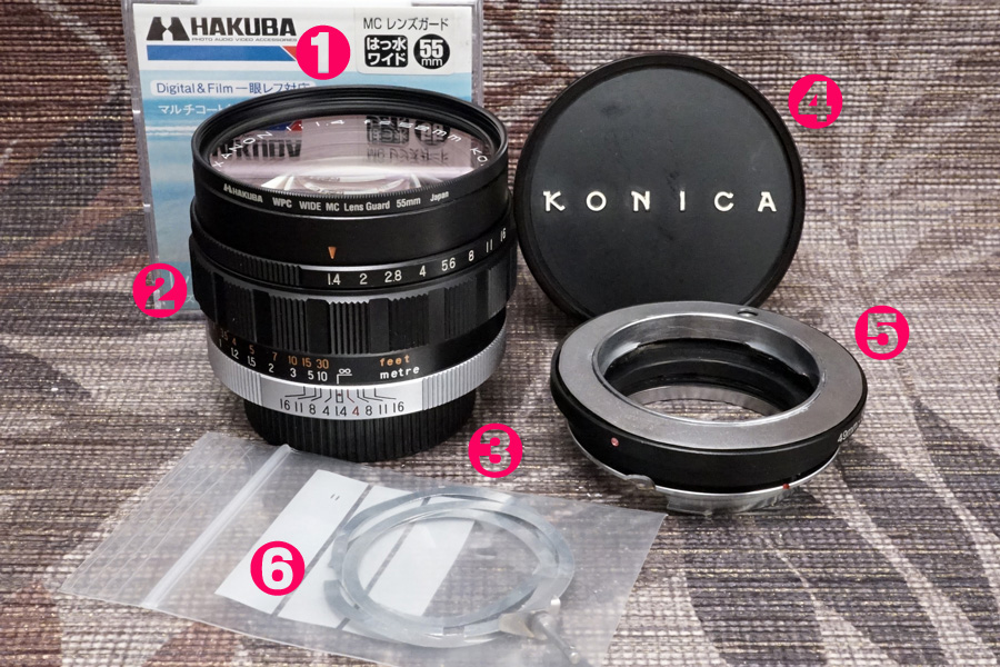 中古・良品】小西六 HEXANON 52mm f1.4 LMマウント