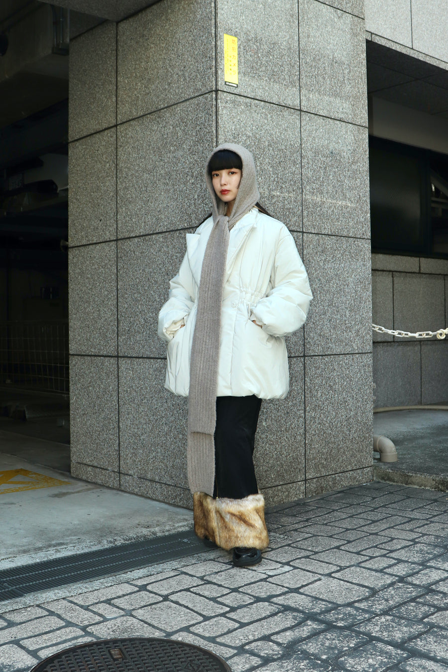 FETICO(フェティコ)のNYLON PUFFER JACKET IVORYの通販｜PALETTE art