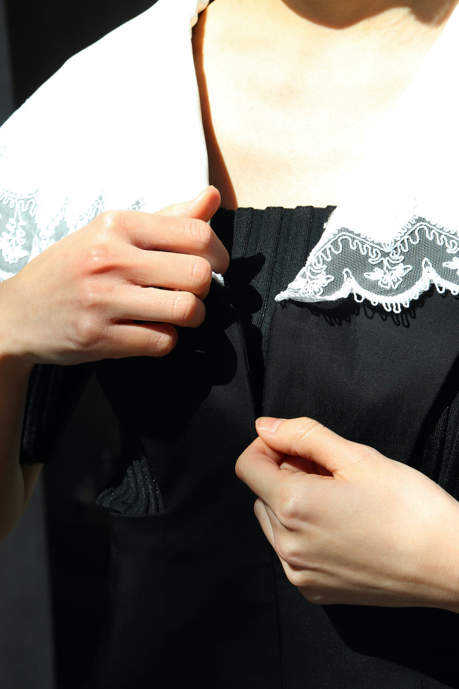 FETICO(フェティコ)のEMBROIDERY COLLAR JUMPSUIT(ジャンプスーツ)の