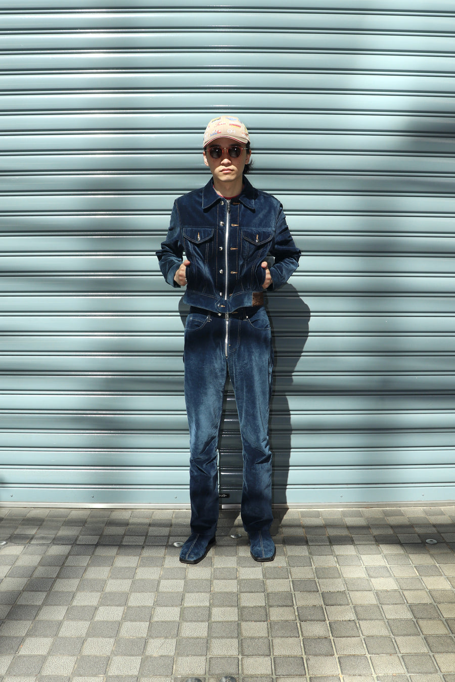 MASU(エムエーエスユー)のINDIGO VELVET TRUCKER JACKETの通販