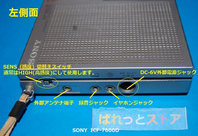 ソニー ICF-7600D FM/ LW/AM/SW PLL SYNTHESIZED RECEIVERラジオ