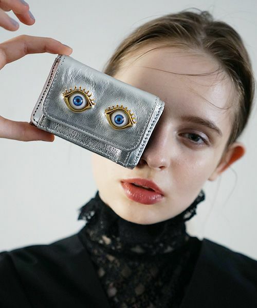 AHCAHCUM あちゃちゅむ お目目の財布 【silver】