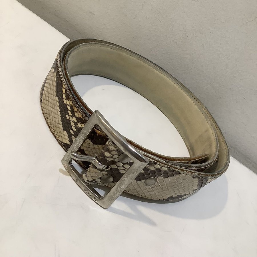VISVIM ビズビム DIAMOND PYTHON BELT ダイヤモンド パイソン ベルト