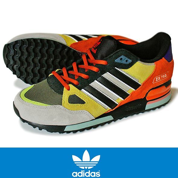adidas】アディダス ZX750 コアブラック/セミソーラースライム AF6293