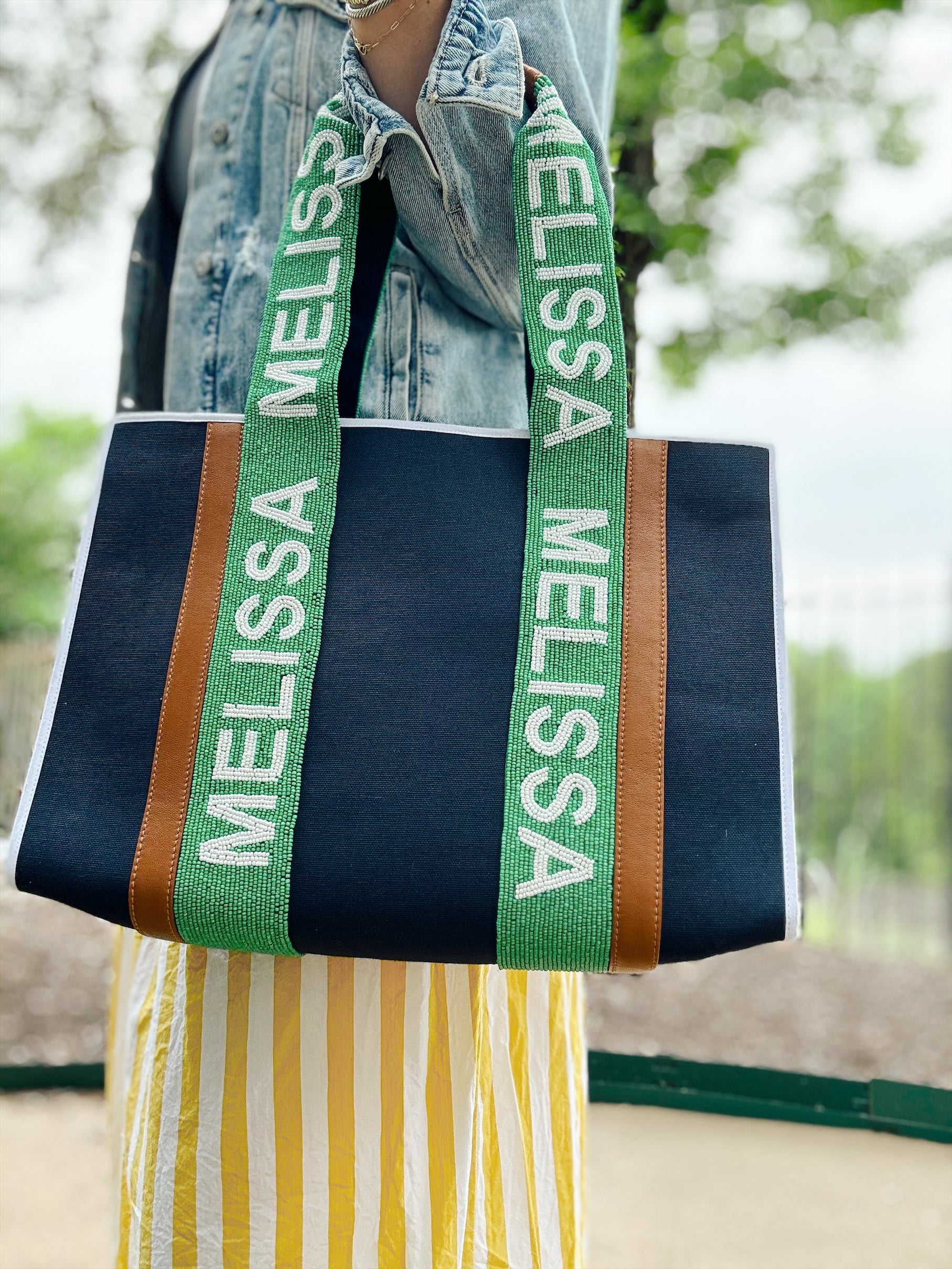 Tiana NY Beaded Strap Tote – PAPER AFFAIR DALLAS