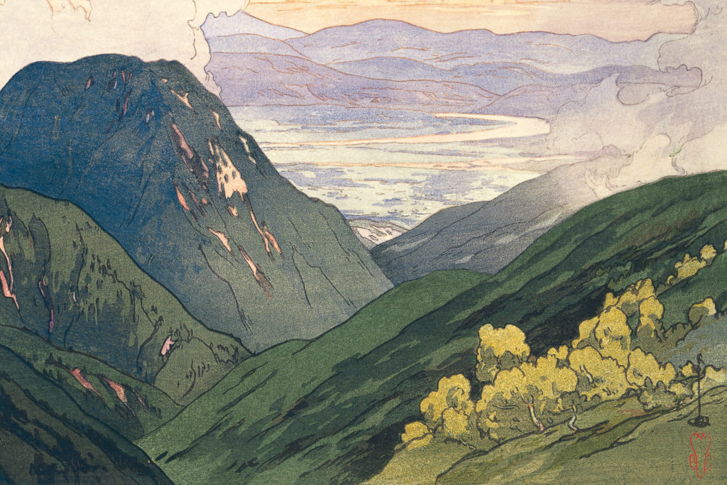 吉田博の見た日本アルプスへ - PAPERSKY