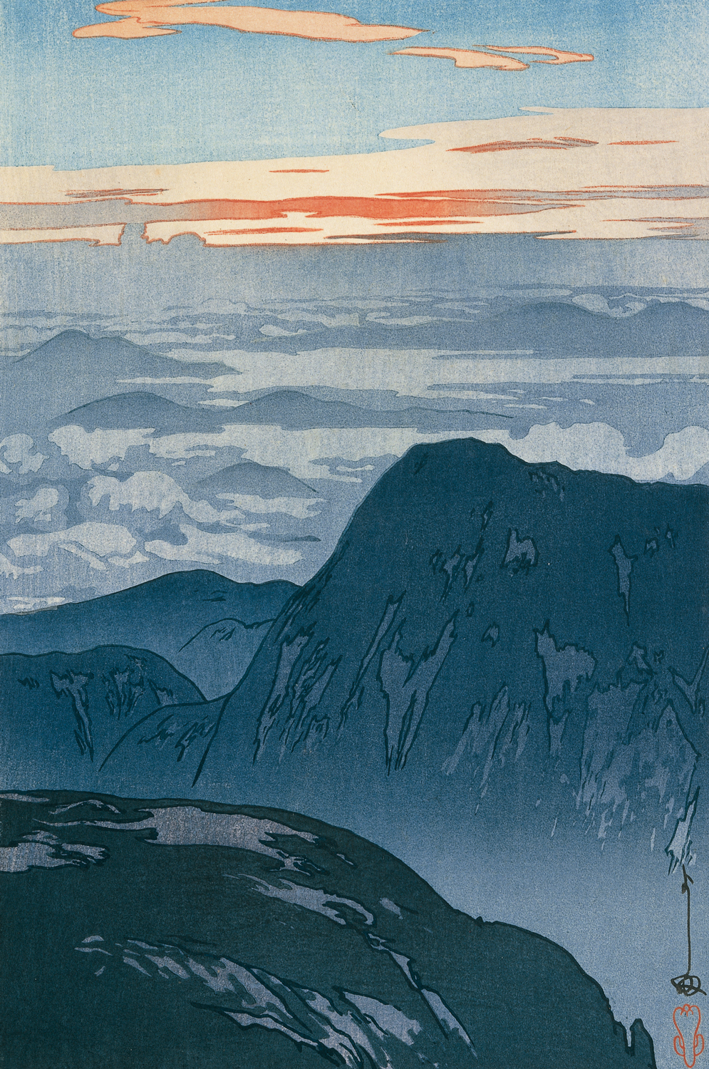 吉田博の見た日本アルプスへ - 烏帽子岳 - PAPERSKY - NATURE