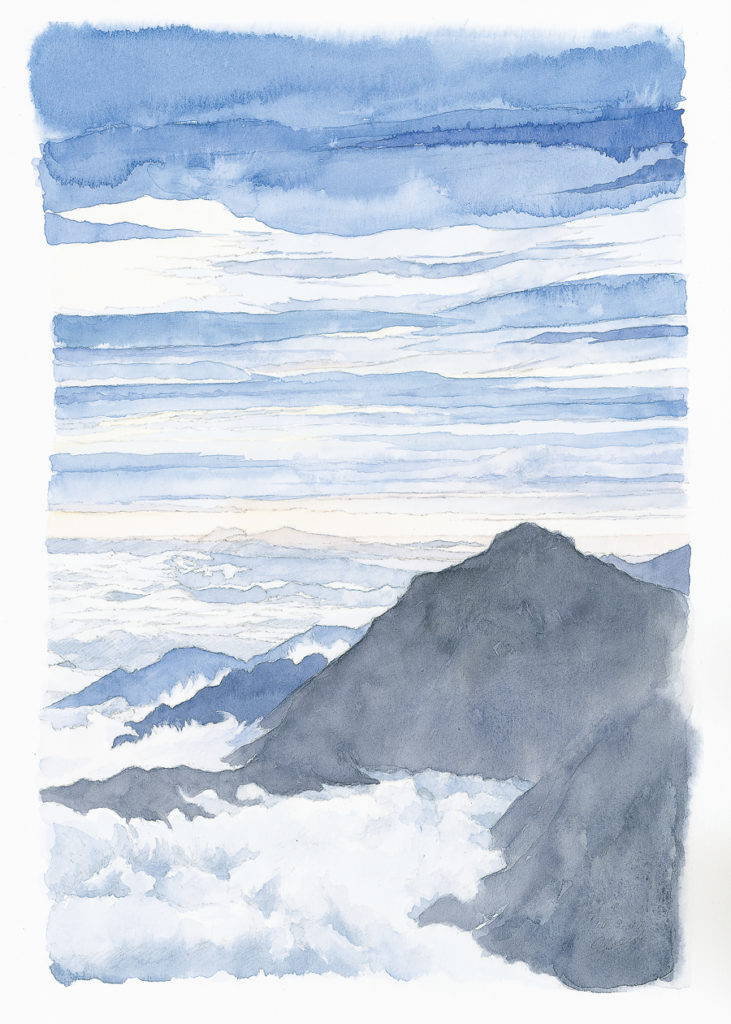 吉田博の見た日本アルプスへ - 烏帽子岳 - PAPERSKY - NATURE