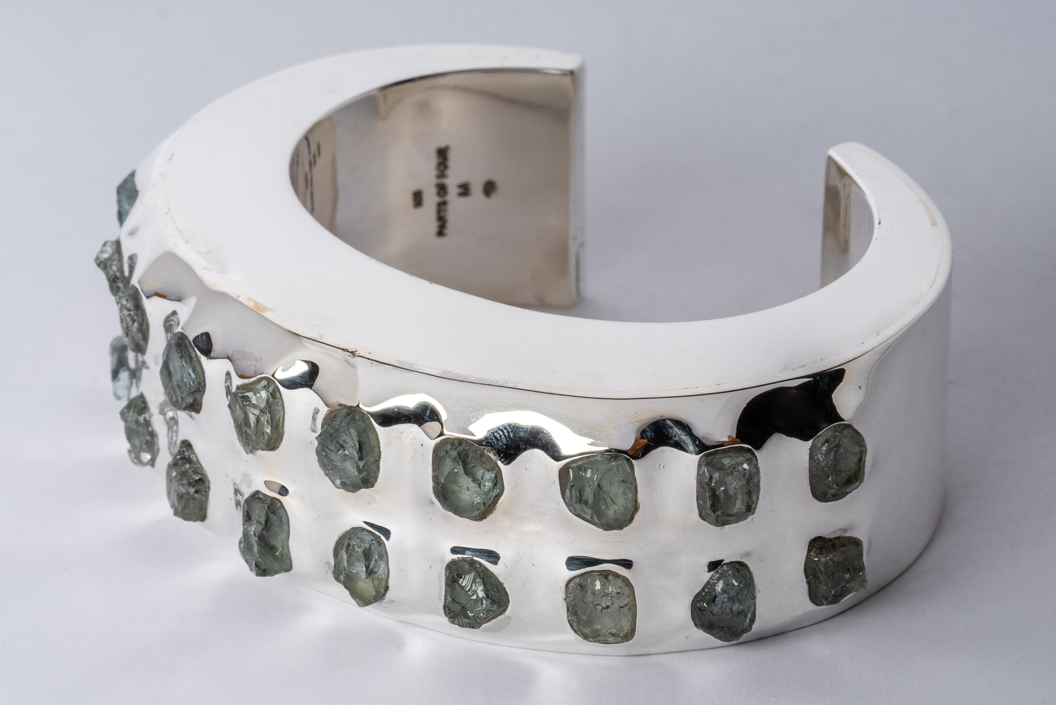 Crescent Bracelet (Terrestrial, Raised Terraform, Aquamarine, 30mm