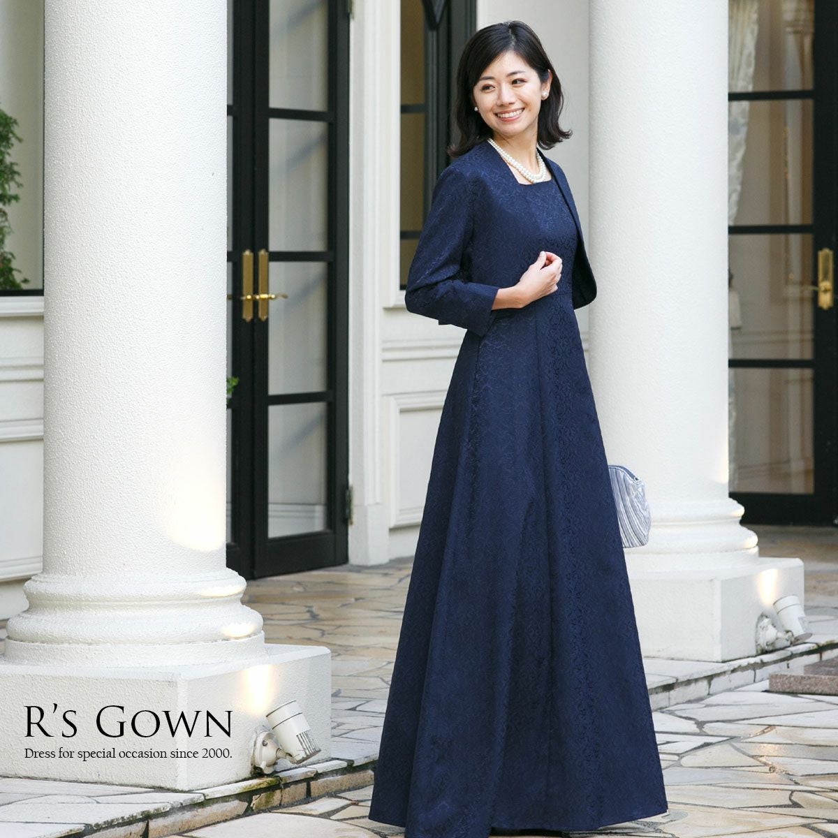 結婚式マザーズドレス 母親・親族 クラシックジャカードドレス FD