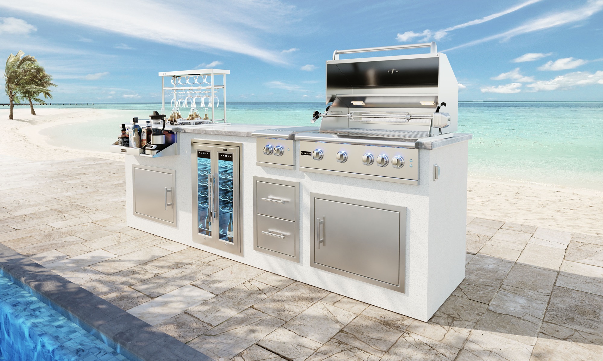 GX 10 GRILL ISLAND DOUBLE - Paradise Grills