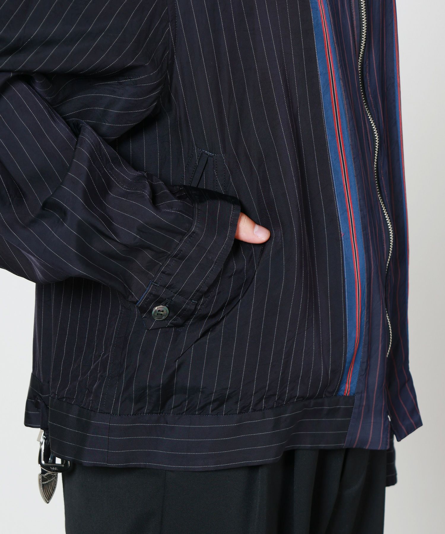 TOGA VIRILIS(トーガ ビリリース)】 CUPRA STRIPE BLOUSON｜PARIGOT