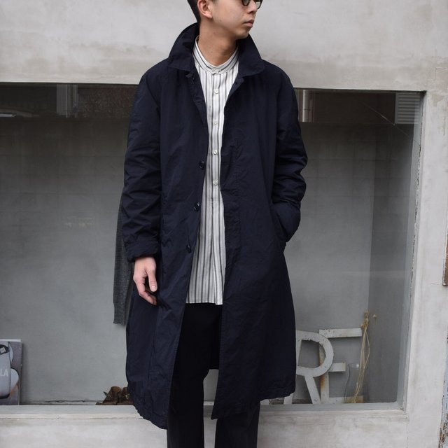 Scye ステンカラーコート SCYE BASICS 高密度ナイロンタフタ ステン