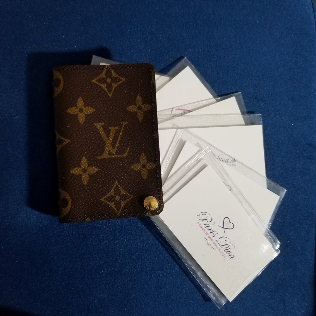 Louis Vuitton Monogram Porte Cartes Credit Pression Card Holder