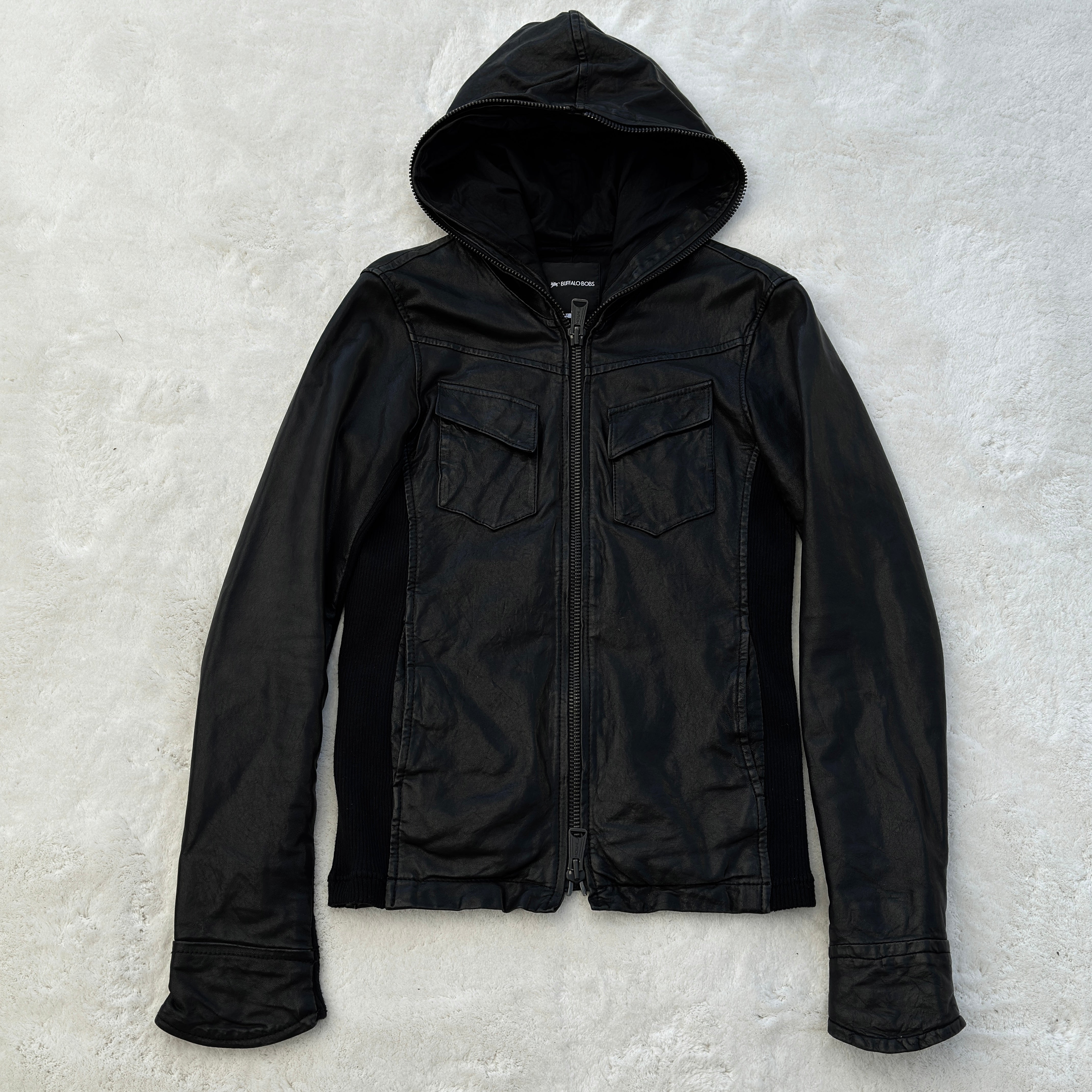 Buffalo Bobs Hooded Leather Jacket – Paroxa