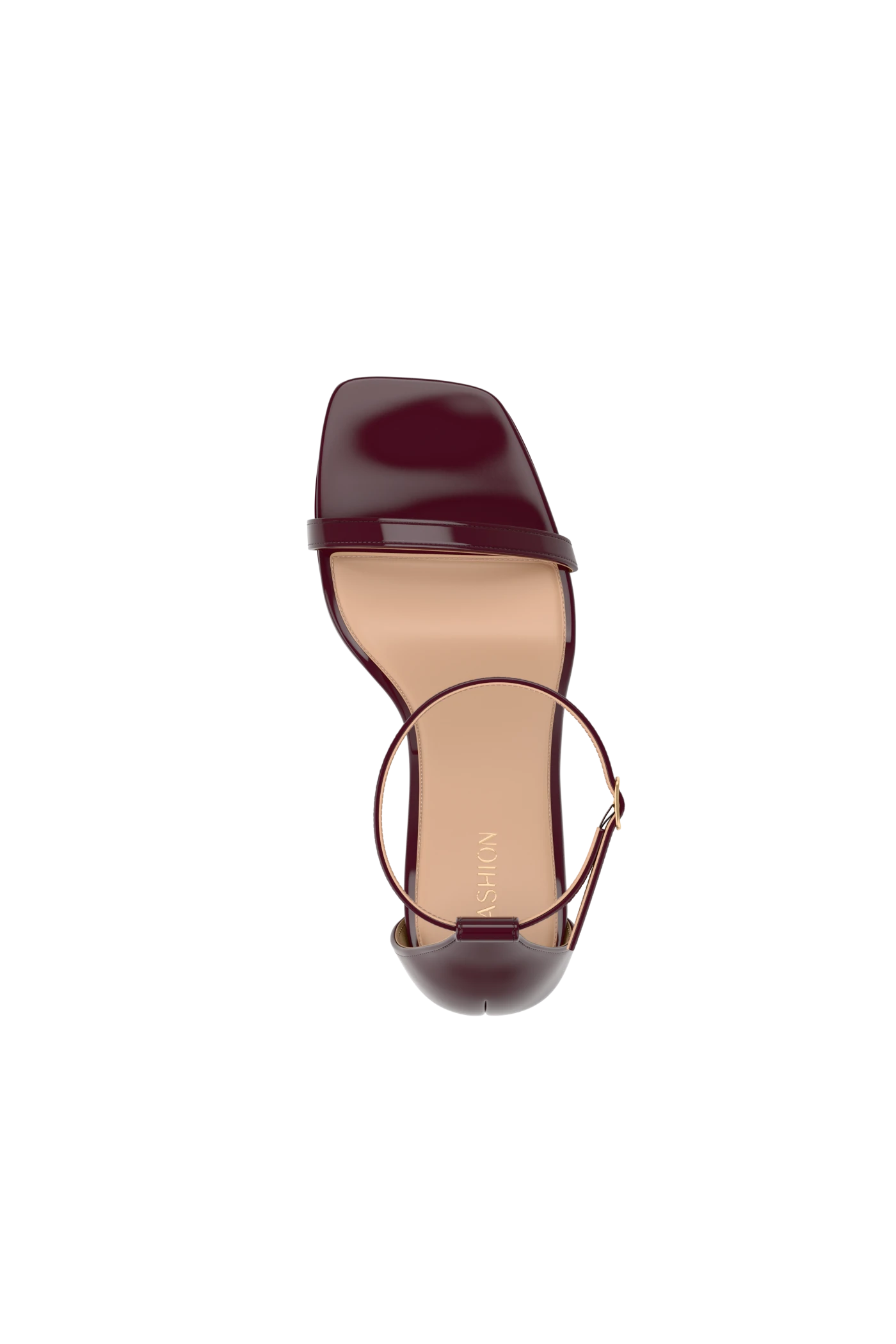 The Gigi - Cherry Mocha Patent 4 Block