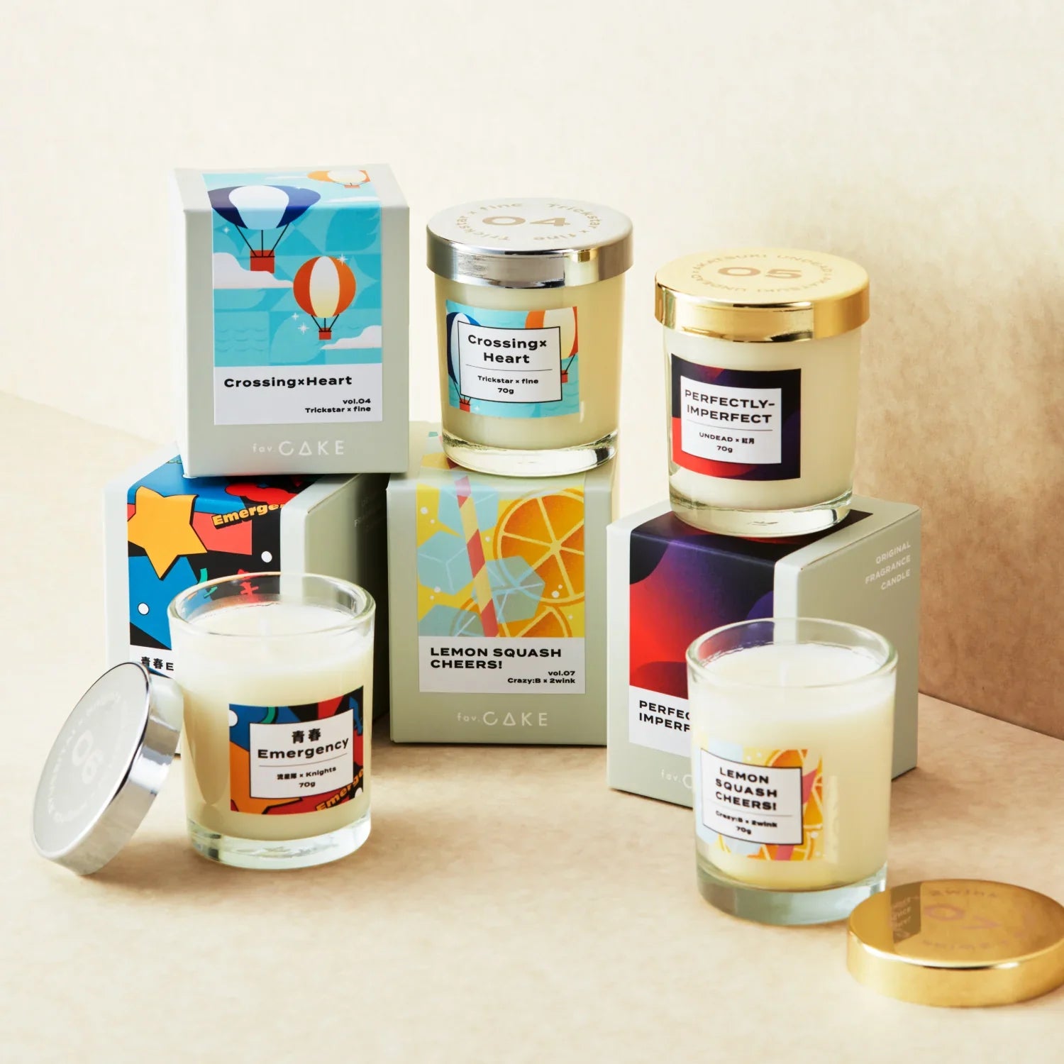 Tune Fragrance Candle -FUSION UNIT SERIES- 「Crossing×Heart