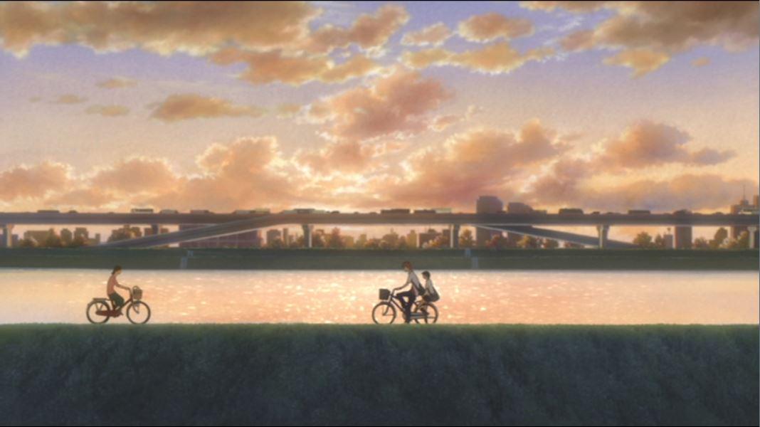 最後すれ違う2人乗りのカップルは細田守監督いわく「ありえたかもしれ