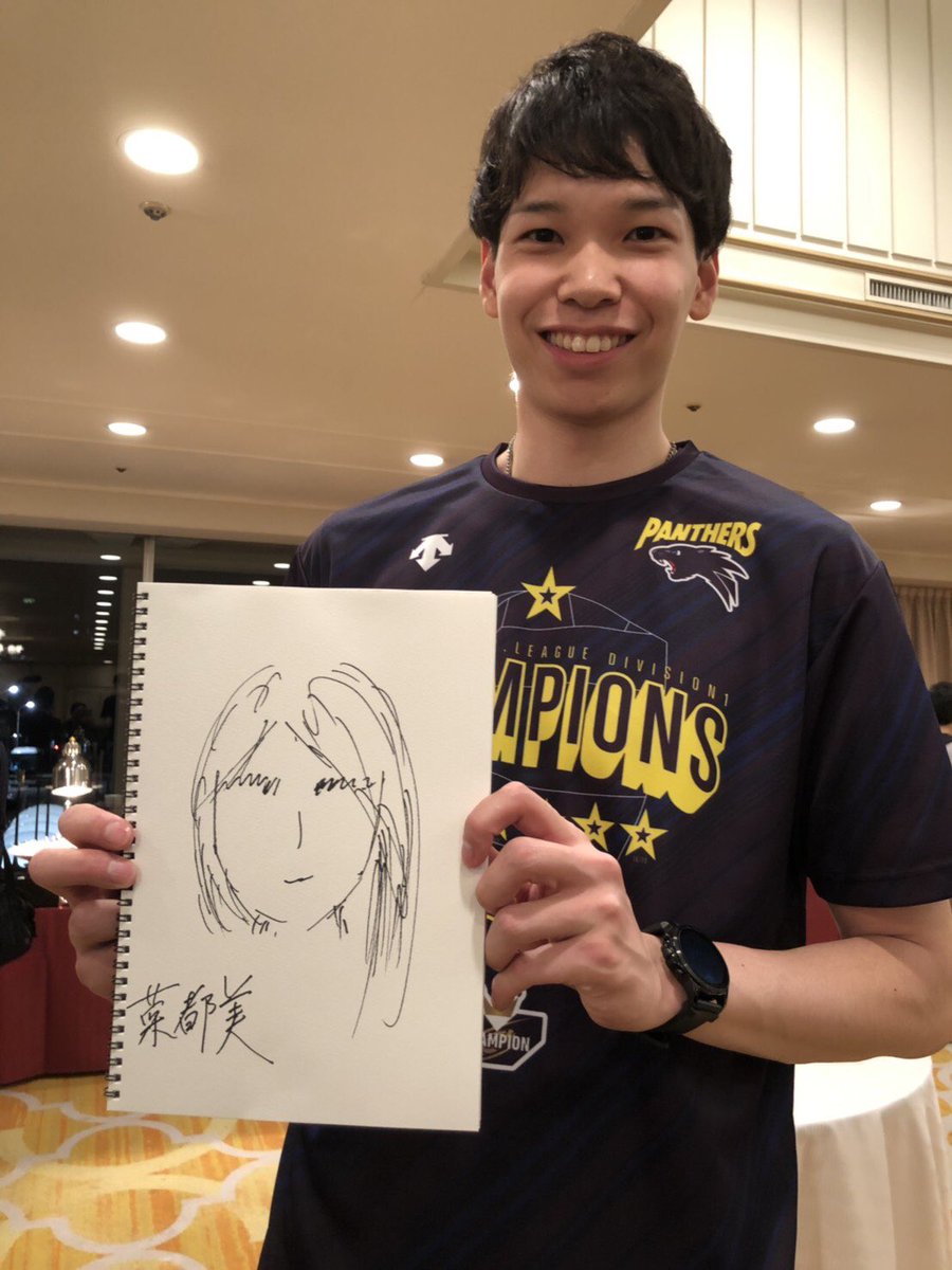 Vリーグで見事連覇を決めたパナソニックパンサーズの山内晶大選手から